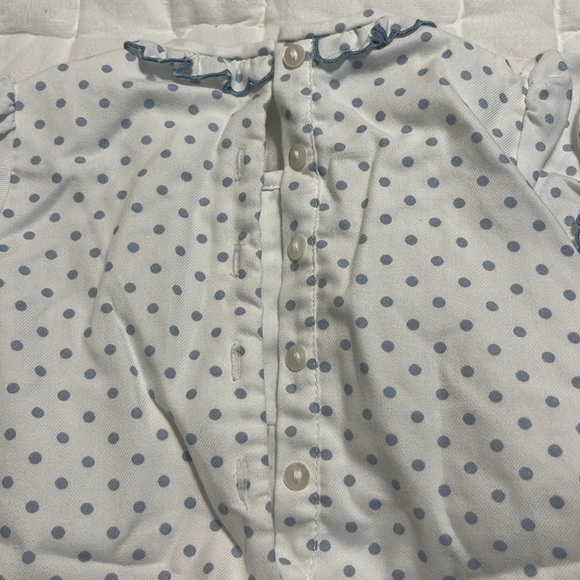 Sara Louis pastel blue polka dotted romper - Picture 6 of 7